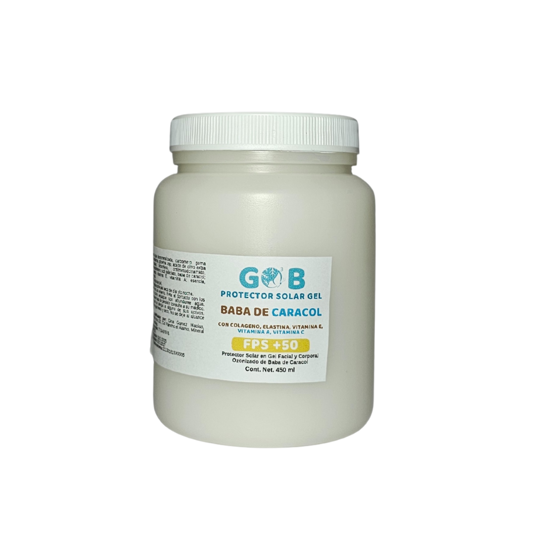 Protector Solar En Gel Ozonizado De Baba de Caracol - 450 Mililitros