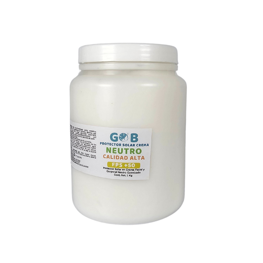 Protector Solar En Crema Ozonizado Base Calidad Alta - 1 Kilo