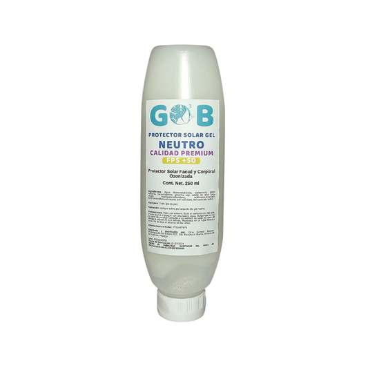 Protector Solar En Gel Ozonizado Base Calidad Premium - 250 Mililitros
