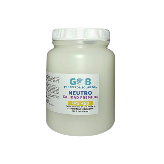 Protector Solar En Gel Ozonizado Base Calidad Premium - 450 Mililitros