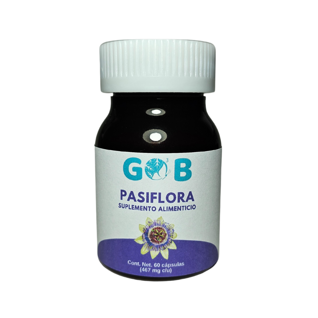 Pasiflora en polvo - 60 Cápsulas (467 mg por cápsula)