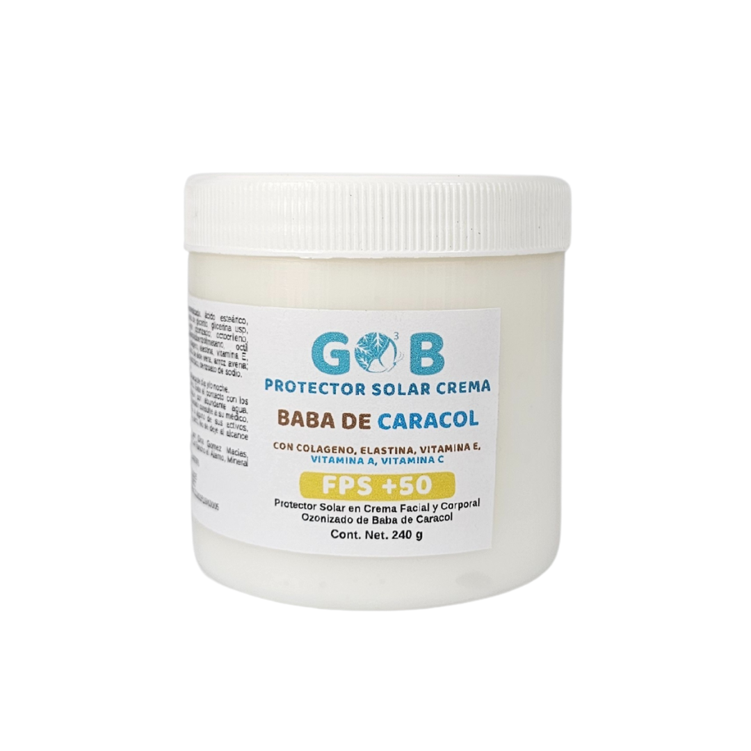 Protector Solar En Crema Ozonizado De Baba de Caracol - 240 Gramos