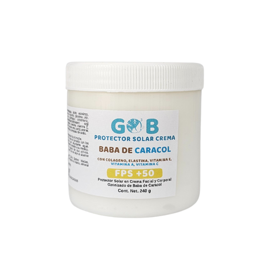 Protector Solar En Crema Ozonizado De Baba de Caracol - 240 Gramos