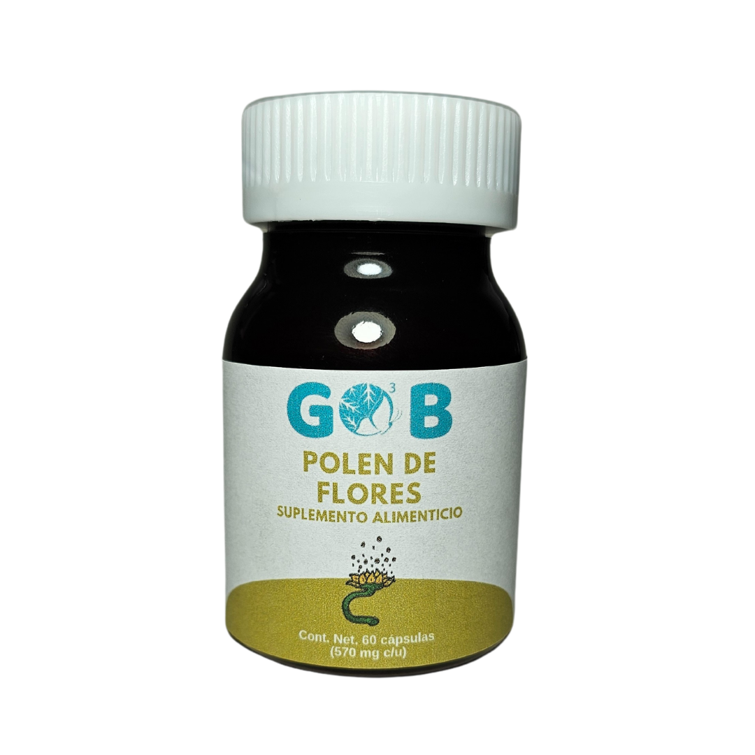 Polen de Flores en polvo - 60 Cápsulas (570 mg por cápsula)