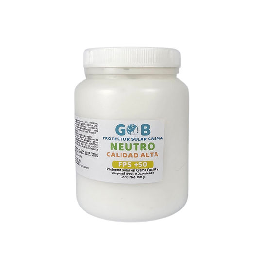 Protector Solar En Crema Ozonizado Base Calidad Alta - 450 Gramos
