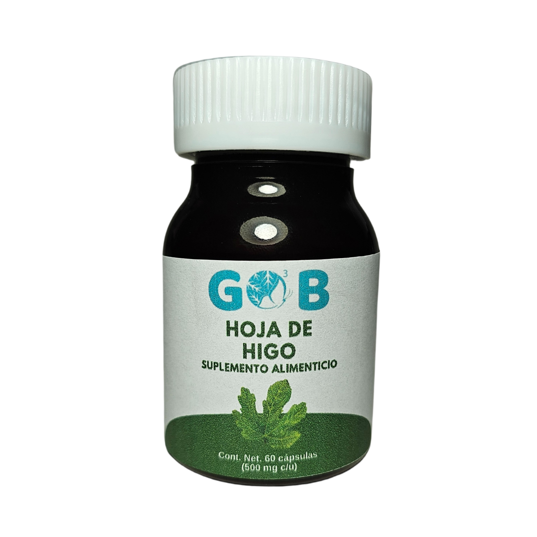 Hoja de Higo en polvo - 60 Cápsulas (500 mg por cápsula)