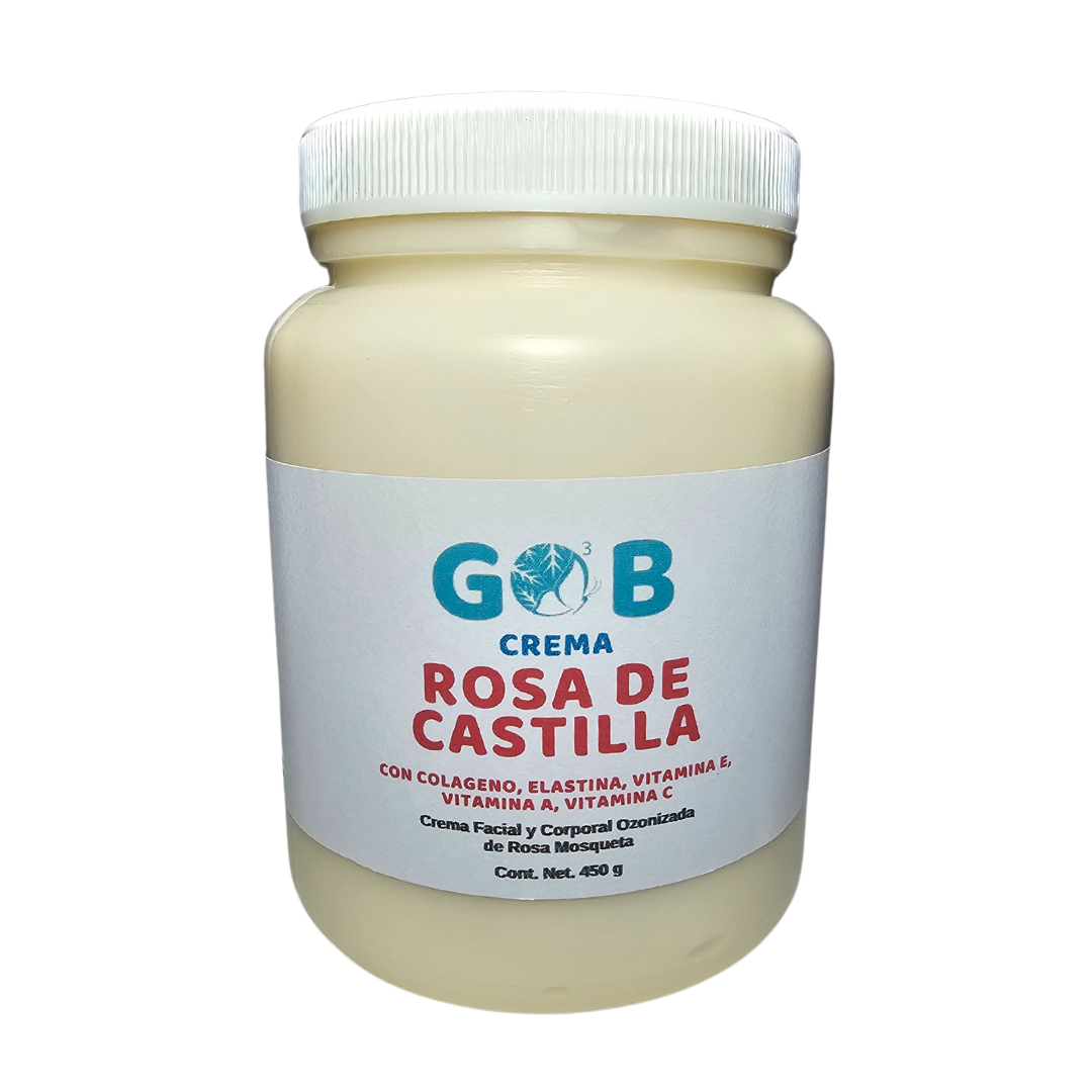 Crema Ozonizada de Rosa de Castilla - 450 Gramos