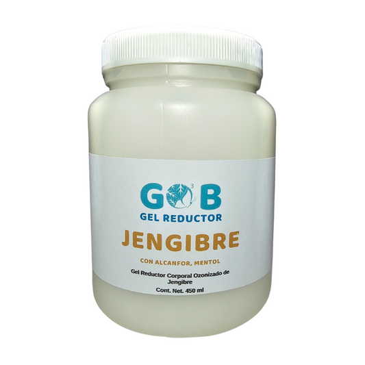 Gel Ozonizado Reductor de Jengibre - 450 Mililitros