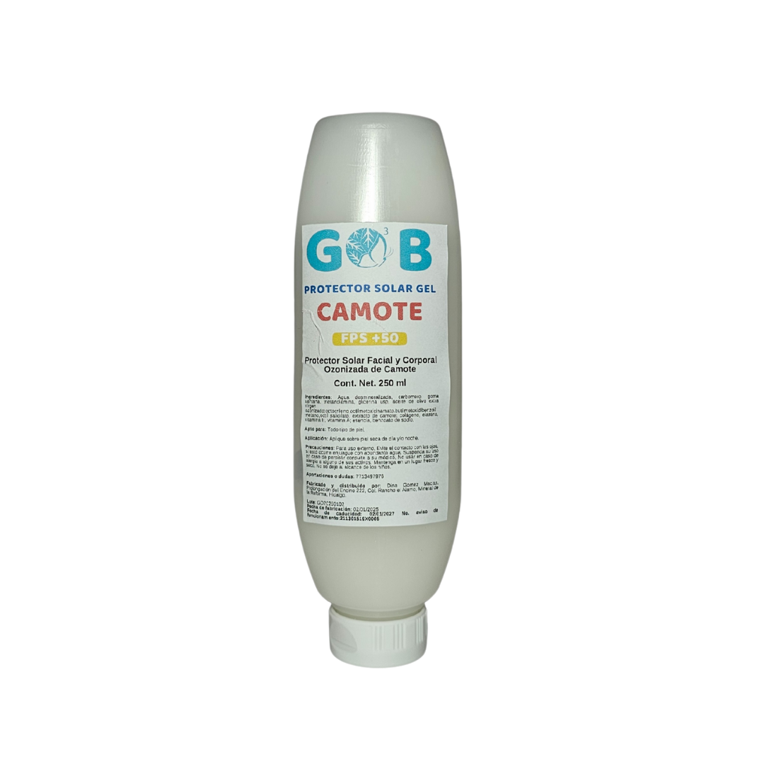 Protector Solar En Gel Ozonizado De Camote - 250 Mililitros