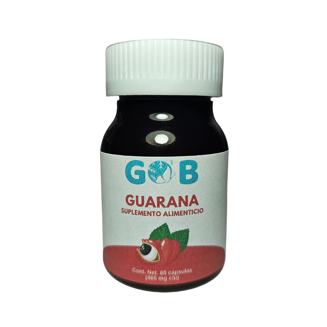 Guaraná en polvo - 60 Cápsulas (465 mg por cápsula)