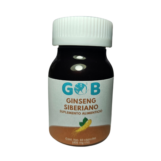 Ginseng Siberiano en polvo - 60 Cápsulas (435 mg por cápsula)