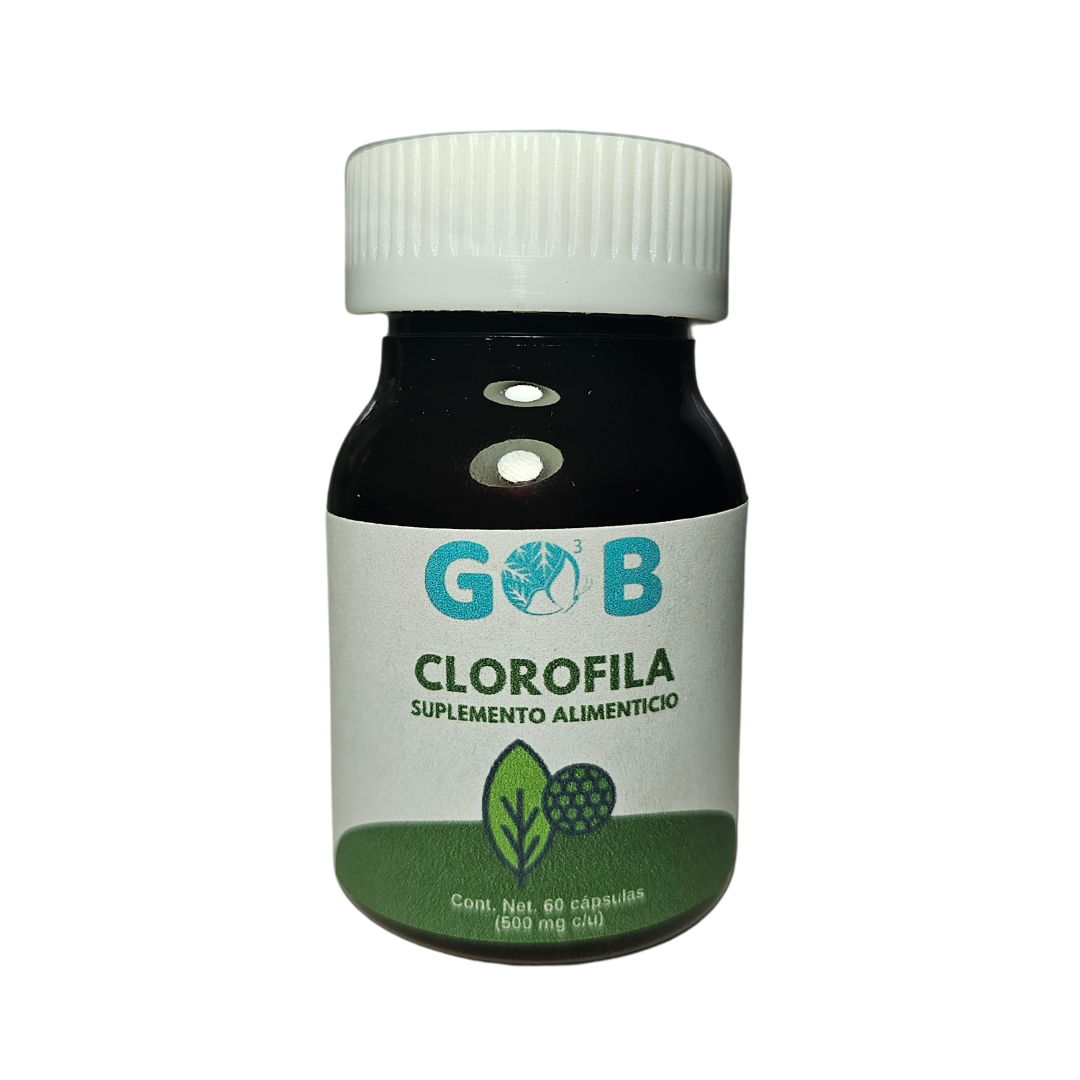 Clorofila en polvo - 60 Cápsulas (500 mg por cápsula)