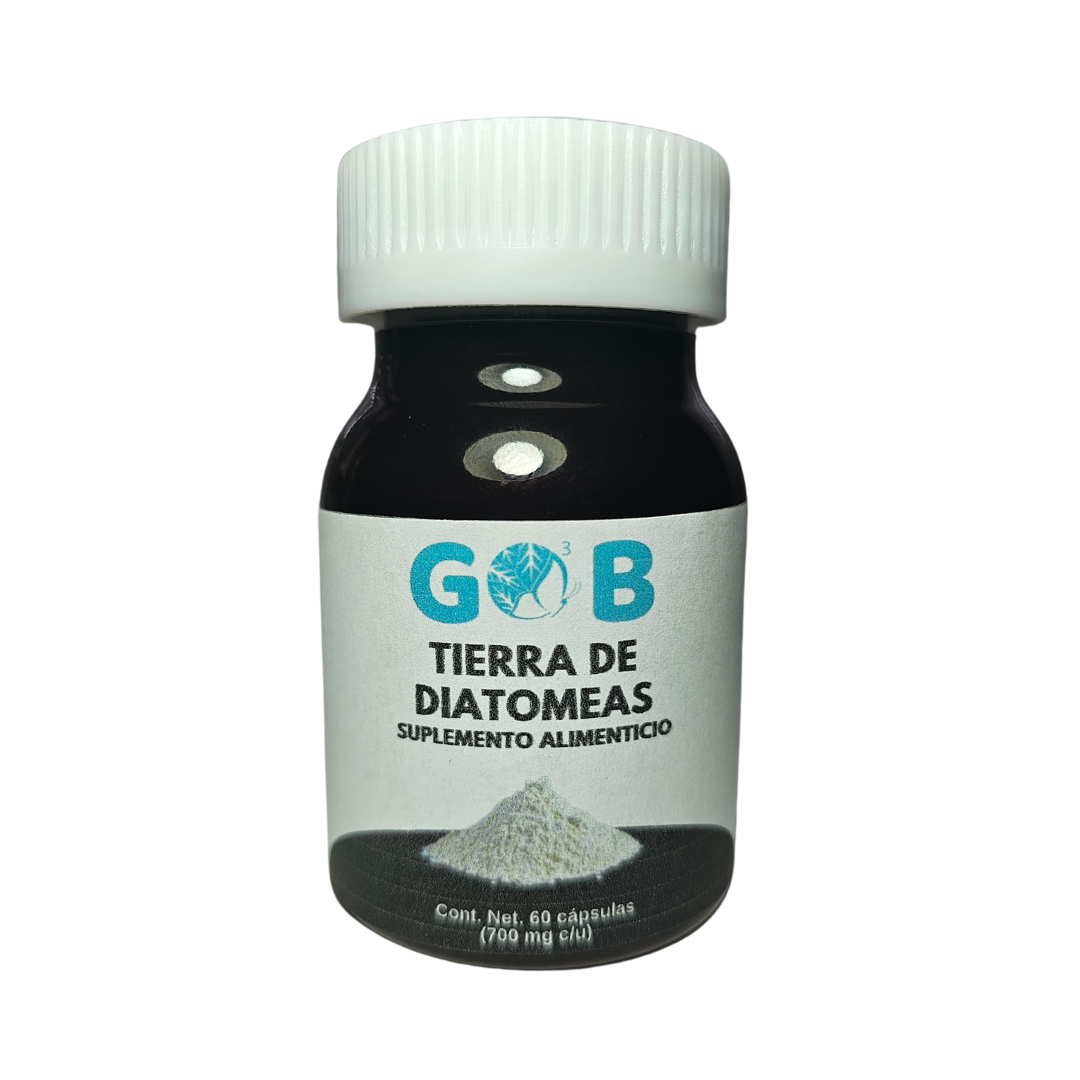 Tierra de Diatomeas en polvo - 60 Cápsulas (700 mg por cápsula)