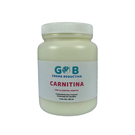 Crema Reductiva de Carnitina 450g GO3B | Crema Corporal Profesional para Masaje Reductivo